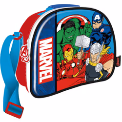 Sac à Lunch Isotherme 3D - Avengers - 26x21x11 cm Illustré par vos personnages et héros préférés ce sac à lunch isotherme fer ...