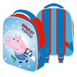 Sac à dos 3D - Peppa Pig - George Rocket Power - 26x32x10 cm - Enfant - Blanc