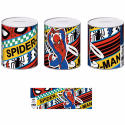 Tirelire - Spiderman - Taille M - 10x10x12 cm Licence : Spiderman Personnages : Spiderman - Tirelire 10x10x12 cm - Poids : 98 ...