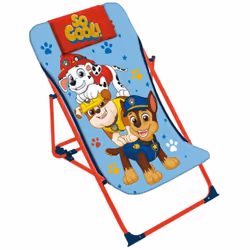 Chaise longue pliante - Pat Patrouille - Chase , Ruben, Marcus Chaise longue pliante 43x74x61cm. Structure en métal avec assi ...