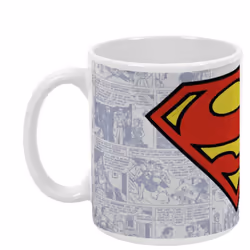 Mug - Logo Superman - 350ml Illustrés par vos personnages et héros préférés ces mugs sont spécialement adaptés pour les enfan ...