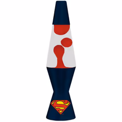 Lampe à Lave - Superman - 9X9X36CM Découvrez les nouvelles lampes à lave Superman ! L'ambiance rétro des lampes à lave est in ...