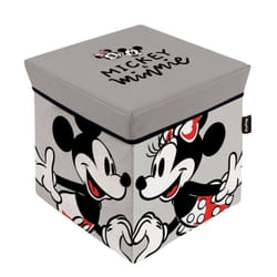 Arditex - Cube de rangement avec Couvercle - Disney Mickey & Minnie Amoureux - 30x30x30 cm
