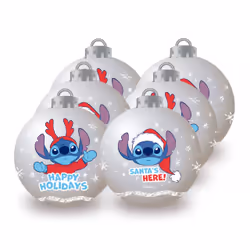 Arditex WD16758 décoration de Noël Boules de décoration de noël Polyéthylène Multicolore, Argent 6 pièce(s)
