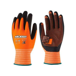 3L - Guantes nilón sin costuras Wx666 Microdot - talla 9