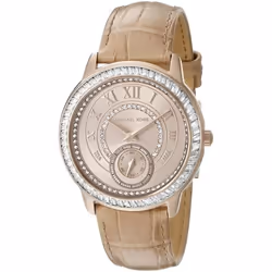 Montre - MICHAEL KORS - MK2448 - Cuir Beige - Quartz - Affichage Analogique