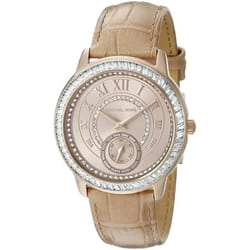 Montre - MICHAEL KORS - MK2448 - Cuir Beige - Quartz - Affichage Analogique