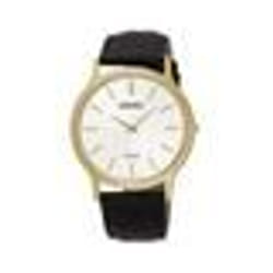 Montre homme - SEIKO - SOLAR SUP872P1 - Quartz - Cuir - Doré