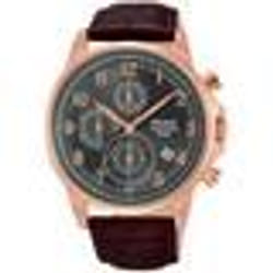 Montre - PULSAR - BUSINESS PM3083X1 - Sport - Quartz - Cuir et Acier inoxydable plaqué Or