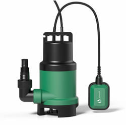 Pompe d'évacuation pour eaux chargées 750W 14000L/h - Automatique avec flotteur, protection thermique