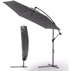 Livré avec une housse de protection, ce parasol déporté allie praticité et durabilité pour vos moments de détente en extérieu ...
