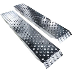 Vounot - Lot de 2 rampes de chargement en acier galvanisé 135cm - charge max. 200 kg par rampe - antidérapante anti-corrosion