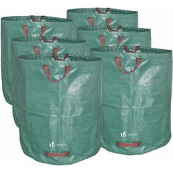 6 x Sac de jardin 272L 50kg sac à déchets de jardin réutilisable avec poignées