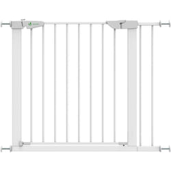 Vounot - Barrière de sécurité porte et escalier 88-96cm blanc pour bébé et chien - Sans perçage - Fermeture magnétique - Double verrouillage