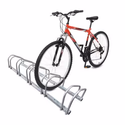 VOUNOT® Râtelier range vélos - Support pour 5 vélos - Mural ou au sol - Porte-vélo en acier revêtu