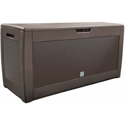 Vounot - Coffre de Rangement Exterieur 310L en pp 119x48x60CM Style Polyrotin Marron