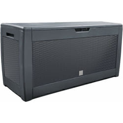 Vounot - Coffre de Rangement Exterieur 310L en pp 119x48x60CM Style Polyrotin Anthracite
