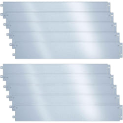 Vounot - Lot de 10 Bordure de jardin en métal galvanisé flexible 100x18cm