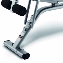BH Fitness Optima Banc abdominaux Noir, Rouge, Argent - Vue supplémentaire 2