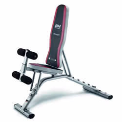 BH Fitness Optima Banc abdominaux Noir, Rouge, Argent - Vue supplémentaire 4