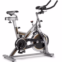 Vélo BH MKT JET BIKE - Biking - BH FITNESS - volant dinertie 18 kg - Courroie Poly-V - Gris noir et jaune