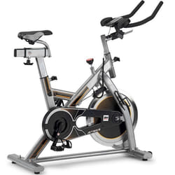 Vélo BH MKT JET BIKE - Biking - BH FITNESS - volant dinertie 18 kg - Courroie Poly-V - Gris noir et jaune