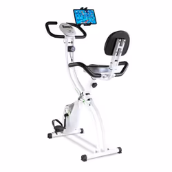 Vélo dappartement pliable Dossier. Back Fit + Support pour tablette/smartphone