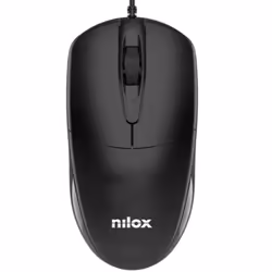 Nilox MOUSB1011, Optique, USB Type-A, 1200 DPI, Noir