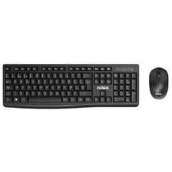 Nilox NXKMWE012 clavier Souris incluse RF sans fil Espagnole Noir