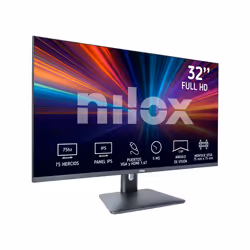 Nilox MONITOR 32" NXM32FHD11 IPS 5MS HDMI VGA écran plat de PC 32" Full HD LED Noir