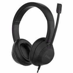 Nilox NXAUSB02, Avec fil, Appels/Musique, 20 - 20000 Hz, Écouteurs, Noir