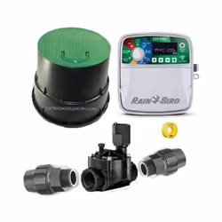 Kit profesional riego automático Rain Bird de 1 zona 24v para tubería 32mm Kit de Riego Automático Rain Bird . El sistema de  ...