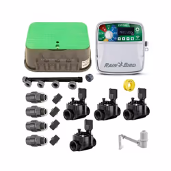 Kit profesional riego automático Rain Bird de 4 zonas 24v para tuberia 32mm Kit de Riego Automático Rain Bird. El sistema de  ...