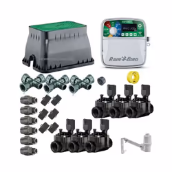 Kit profesional **riego automático** Rain Bird de 6 zonas 24v para Tuberia 32mm Kit de Riego Automático Rain Bird. El sistema ...