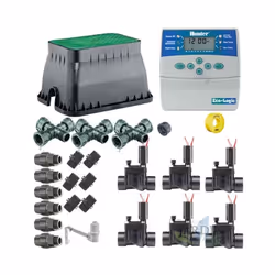 Kit d'arrosage automatique professionnel Hunter avec 6 zones 24v pour tuyaux de 32mm