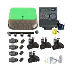 Kit darrosage automatique - Orbit - Suinga - 4 zones - Programmateur 24v - Électrovannes incluses