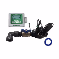 Système d'irrigation automatique pour jardin 1 zone avec programmateur ESP 9V et électrovanne Rain Bird HV 1 9v Kit d'install ...