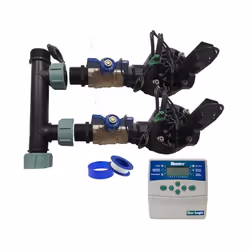Rain Bird - Système d'arrosage automatique de jardin à 2 zones avec programmateur ELC401 et électrovannes hv 1'' 24v