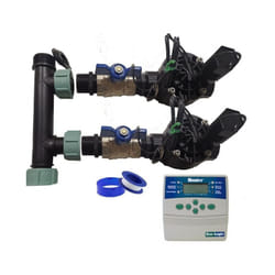 Rain Bird - Système d'arrosage automatique de jardin à 2 zones avec programmateur ELC401 et électrovannes hv 1'' 24v
