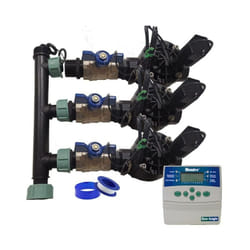 Rain Bird - Système d'arrosage de jardin automatique à 3 zones avec programmateur ELC401 et électrovannes hv 1'' 24v