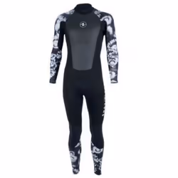 Combinaison de plongée - Aqualung - Hydroflex - 3 mm - Manches longues - Noir-blanc