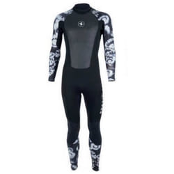 Combinaison de plongée - Aqualung - Hydroflex - 3 mm - Manches longues - Noir-blanc