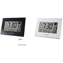 Horloge murale numérique - KOOLTECH - TIMEMARK SL-500 - Noir - Piles fournies - Décoration murale