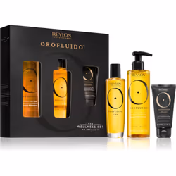 Tout le nécessaire pour une belle peau en un seul produit. Le coffret cosmétique Orofluido The Wellness Set Hair & Body n ...