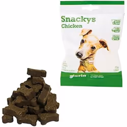 Gloria Snack pour chiens Snackys Poulet (30 x 75 g)