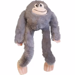 Gloria Jouet pour chien en peluche Iwazaru 11 x 44 x 45 cm Singe Gris