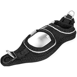 Gloria Harnais pour Chien Air Mesh Star Noir Taille XXS (24-26 cm)