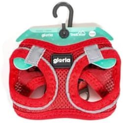 Gloria Harnais pour Chien Trek Star 29,4-32,6 cm 41,4-43 cm Rouge S