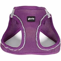 Gloria Harnais pour Chien Air Mesh Trek Star Réglable Violet L (33,4-35 cm)