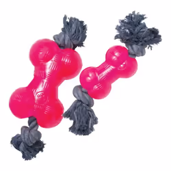 Gloria Jouet pour chien TPR Avec corde Rose Taille M (14 cm)